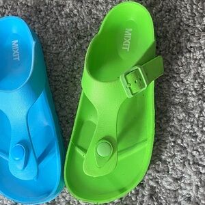 Kids Sandals - Green and Blue